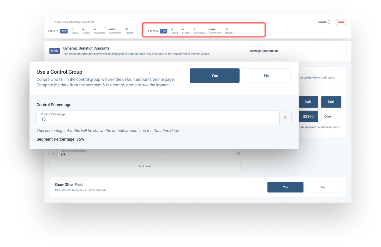 Introducing Control Groups — An Enhancement for Dynamic Amounts